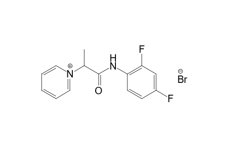 1-{1-[(2,4-difluorophenyl)carbamoyl]ethyl}pyridinium bromide