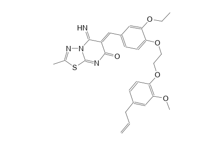 7H-[1,3,4]thiadiazolo[3,2-a]pyrimidin-7-one, 6-[[3-ethoxy-4-[2-[2-methoxy-4-(2-propenyl)phenoxy]ethoxy]phenyl]methylene]-5,6-dihydro-5-imino-2-methyl-, (6Z)-