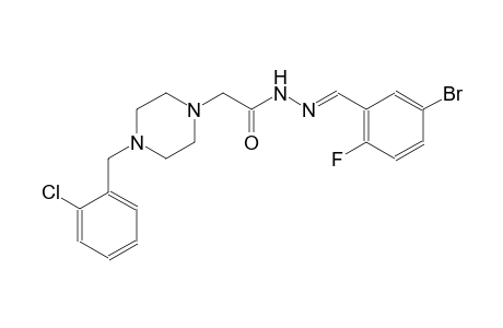 1-piperazineacetic acid, 4-[(2-chlorophenyl)methyl]-, 2-[(E)-(5-bromo-2-fluorophenyl)methylidene]hydrazide