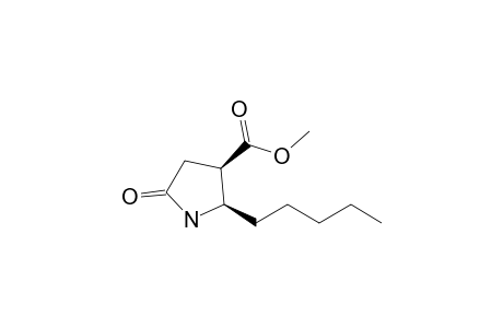 Methyl (cis)-5-oxo-2-pentylpyrrolidine-3-carboxylate