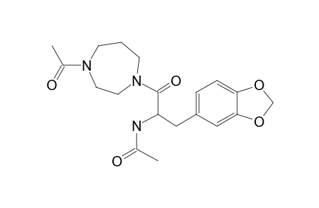 N-(1-(4-Acetyl-1,4-diazepan-1-yl)-3-(benzo[D][1,3]dioxol-5-yl)-1-oxopropan-2-yl)acetamide