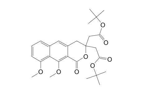 9,10-Dimethoxy-1-oxo-(1H)-naphtho(2,3-C)pyran 3,3-bis(acetic acid, tert-butyl ester)
