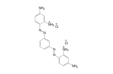 4-((E)-{3-[(E)-(2,4-Diaminophenyl)diazenyl]phenyl}diazenyl)-1,3-benzenediamine, dihydrochloride