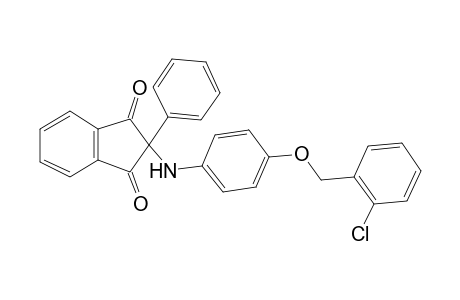 2-{4-[(2-chlorobenzyl)oxy]anilino}-2-phenyl-1H-indene-1,3(2H)-dione