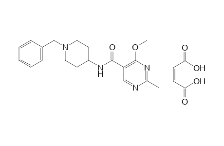 N-(1-benzyl-4-piperidyl)-4-methoxy-2-methyl-5-pyrimidinecarboxamide, maleate(1.1)