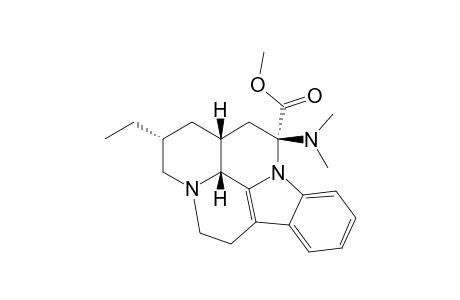 16-DEHYDROXY-16-(DIMETHYLAMINO)-TACAMINE;12-BETA,13A-BETA,13B-BETA