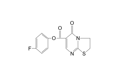2,3-dihydro-5-oxo-5H-thiazolo[3,2-a]pyrimidine-6-carboxylic acid, p-fluorophenyl ester