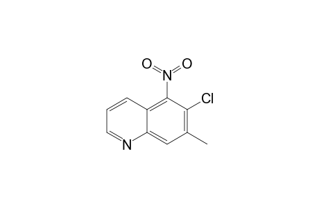 6-Chloranyl-7-methyl-5-nitro-quinoline