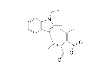 (E)-3-[1-(1-Ethyl-2-methyl-3-indolyl)ethylidene]-4-isopropylidenedihydro-2,5-furandione