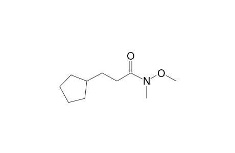 3-Cyclopentyl-N-hydroxypropanamide, N,o-bis-methyl