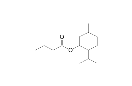 Butanoic acid, 5-methyl-2-(1-methylethyl)cyclohexyl ester