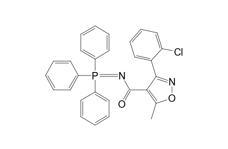 3-(o-chlorophenyl)-5-methyl-N-(triphenylphosphoranylidene)-4-isoxazolecarboxamide