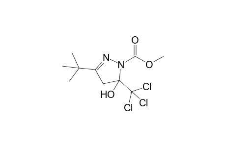 3-TERT.-BUTYL-5-TRICHLOROMETHYL-4,5-DIHYDRO-1H-1-PYRAZOLE-METHYLESTER