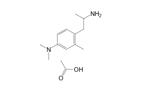 a,2-dimethyl-4-(dimethylamino)phenethylamine, acetate(1:1)(salt)