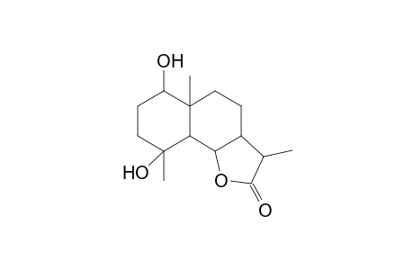 NAPHTO[1,2-b]FURAN-2(3H)-ONE, DECAHYDRO-6,9-DIHYDROXY-3,5a,9-TRIMETHYL-