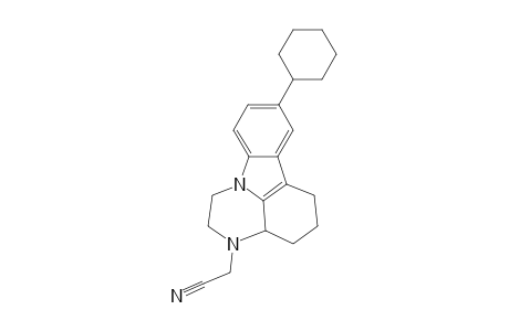2-(10-Cyclohexyl-2,3,3a,4,5,6-hexahydro-1H-pyrazino[3,2,1-j,k]carbazol-4-yl)acetonitrile