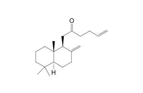 1-[(1S,4aS,8aS)-5,5,8a-trimethyl-2-methylidene-3,4,4a,6,7,8-hexahydro-1H-naphthalen-1-yl]hex-5-en-2-one