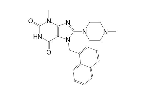 3-methyl-8-(4-methyl-1-piperazinyl)-7-(1-naphthylmethyl)-3,7-dihydro-1H-purine-2,6-dione