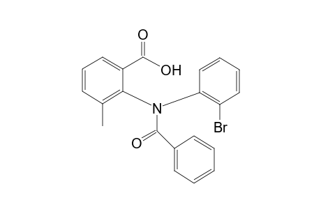 N-benzoyl-N-(o-bromophenyl)-3-methylanthranilic aicd