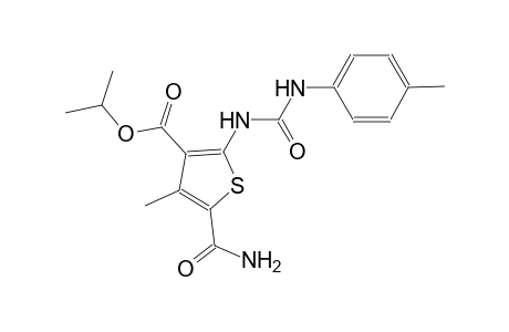 isopropyl 5-(aminocarbonyl)-4-methyl-2-[(4-toluidinocarbonyl)amino]-3-thiophenecarboxylate