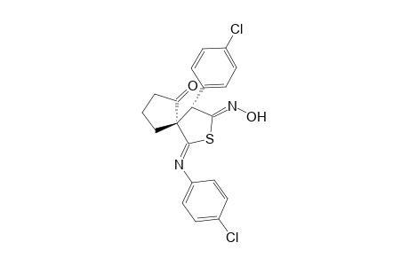 4'-(4-CHLOROPHENYL)-2'-(4-CHLOROPHENYLIMINO)-5'-HYDROXYIMINO-1-OXO-2',3',4',5'-TETRAHYDROSPIRO-[CYCLOPENTANE-2,3'-THIOPHENE]