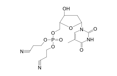 Deoxythymidine, 5'-bis(cyanoethyl)phosphate