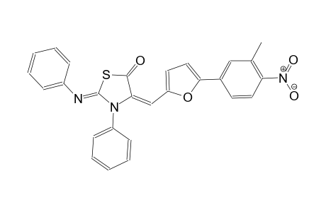 5-thiazolidinone, 4-[[5-(3-methyl-4-nitrophenyl)-2-furanyl]methylene]-3-phenyl-2-(phenylimino)-, (2Z,4E)-