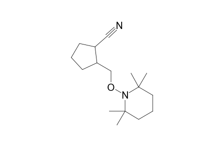 2-[2-(2,2,6,6-Tetramethylpiperdin1-yloxymethyl)cyclopentane-1-nitrile