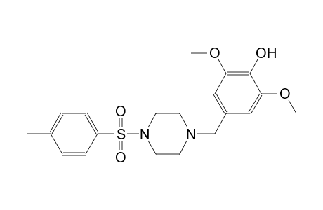 2,6-dimethoxy-4-({4-[(4-methylphenyl)sulfonyl]-1-piperazinyl}methyl)phenol