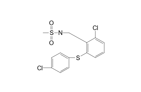 N-{2-chloro-6-[(p-chlorophenyl)thio]benzyl}methanesulfonamide