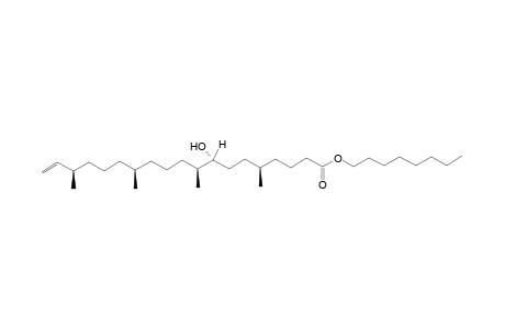 Plucheasesterterpenyl ester [Octyl 8-hydroxy-9,13,17-trimethylnonadec-18-en-1-oate]