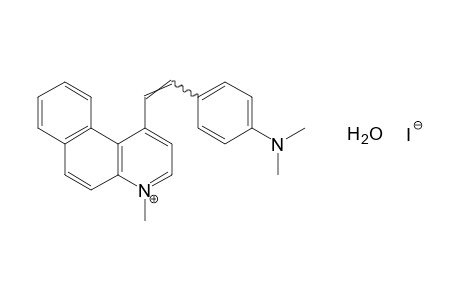 4-[p-(dimethylamino)styryl]-1-methylbenzo[f]quinolinium iodide, hydrate