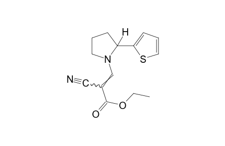 alpha-cyano-2-(2-thienyl)-1-pyrrolidineacrylic acid, ethyl ester