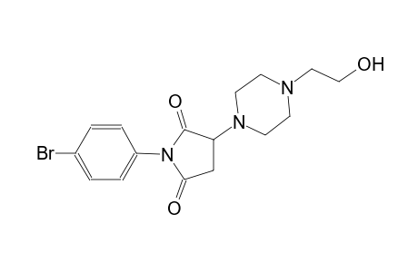 1-(4-bromophenyl)-3-[4-(2-hydroxyethyl)-1-piperazinyl]-2,5-pyrrolidinedione