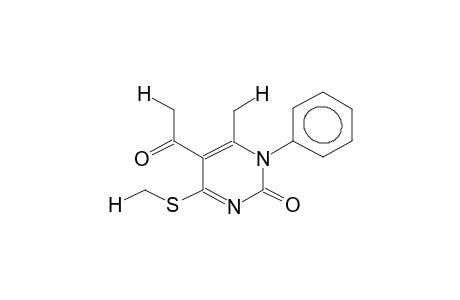 5-Acetyl-6-methyl-4-(methylthio)-1-phenyl-2-pyrimidinone