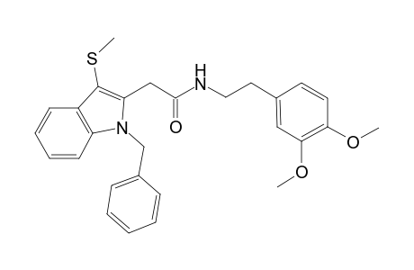 1H-indole-2-acetamide, N-[2-(3,4-dimethoxyphenyl)ethyl]-3-(methylthio)-1-(phenylmethyl)-