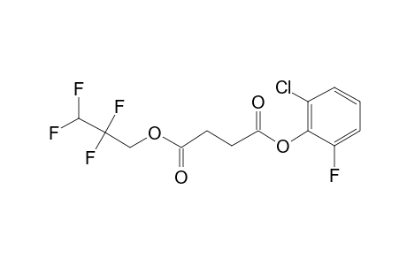 Succinic acid, 2-chloro-6-fluorophenyl 2,2,3,3-tetrafluoropropyl ester