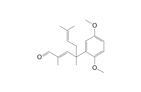 (E)-4-(2,5-dimethoxyphenyl)-2,4,7-trimethyloct-2,6-dienal