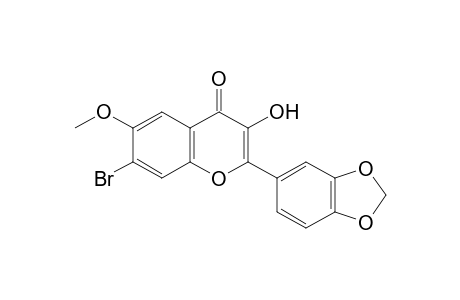 7-Bromo-3-hydroxy-6-methoxy-3',4'-(methylenedioxy)flavone