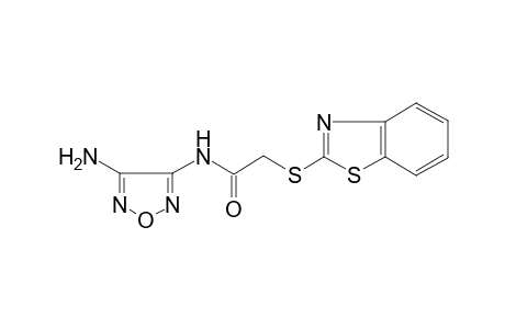 N-(4-Amino-1,2,5-oxadiazol-3-yl)-2-(1,3-benzothiazol-2-ylsulfanyl)acetamide