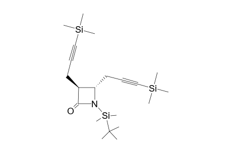 (3S,4S)-1-[tert-butyl(dimethyl)silyl]-3,4-bis(3-trimethylsilylprop-2-ynyl)-2-azetidinone