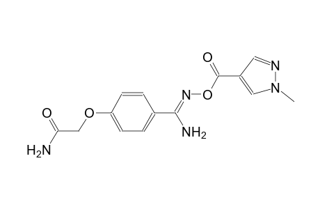 2-{4-[(Z)-amino({[(1-methyl-1H-pyrazol-4-yl)carbonyl]oxy}imino)methyl]phenoxy}acetamide