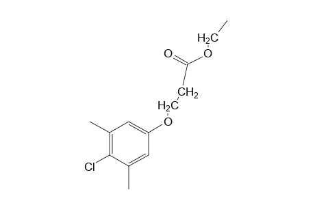 3-[(4-chloro-3,5-xylyl)oxy]propionic acid, ethyl ester