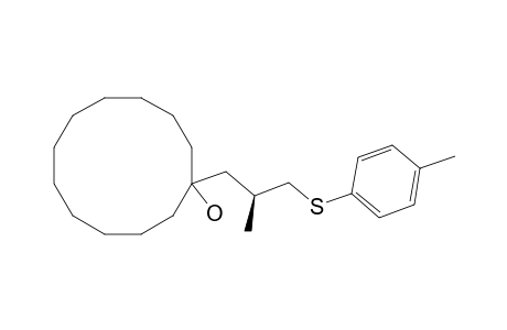 Cyclododecanol, 1-[2-methyl-3-[(4-methylphenyl)thio]propyl]-, (S)-