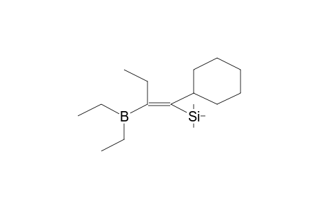 [(1E)-1-Cyclohexyl-2-(diethylboryl)-1-butenyl](trimethyl)silane