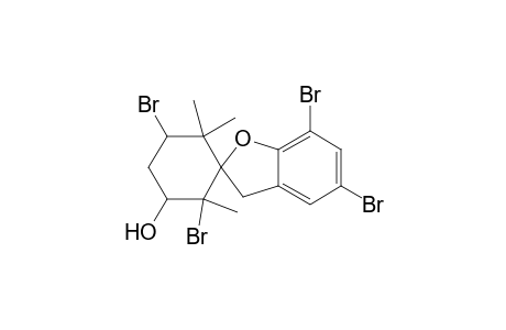 Spiro[benzofuran-2(3H),1'-cyclohexan]-3'-ol, 2',5,5',7-tetrabromo-2',6',6'-trimethyl-, (1'.alpha.,2'.beta.,3'.alpha.,5'.beta.)-(+)-