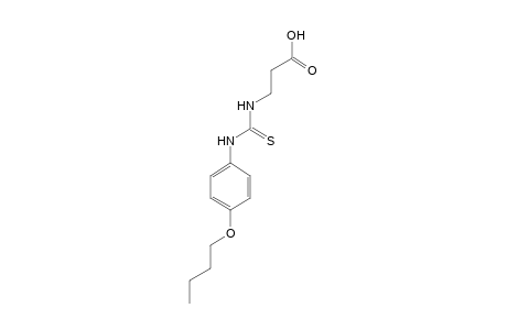 3-[3-(p-butoxyphenyl)-2-thioureido]propionic acid