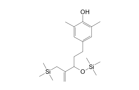 (+-)-2,6-Dimethyl-4-[4-[(trimethylsilyl)methyl-3-[(trimethylsilyl)oxy]-4-pentenyl]phenol