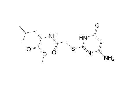 Methyl 2-({[(4-amino-6-oxo-1,6-dihydro-2-pyrimidinyl)sulfanyl]acetyl}amino)-4-methylpentanoate