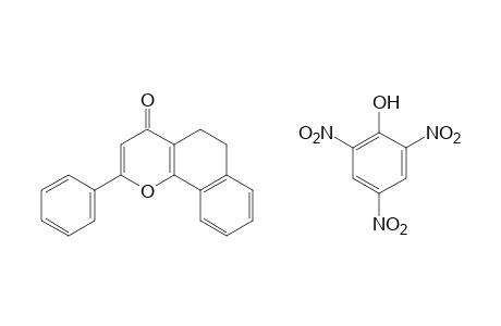 5,6-dihydro-2-phenyl-4H-naphtho[1,2-b]pyran-4-one, picrate